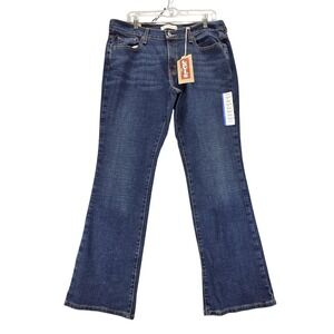 Levis Jeans Womens 12 Blue 515 Boot Cut Mid Rise Stretch Denim Star Sapphire